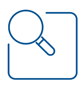 An icon of a magnifying glass