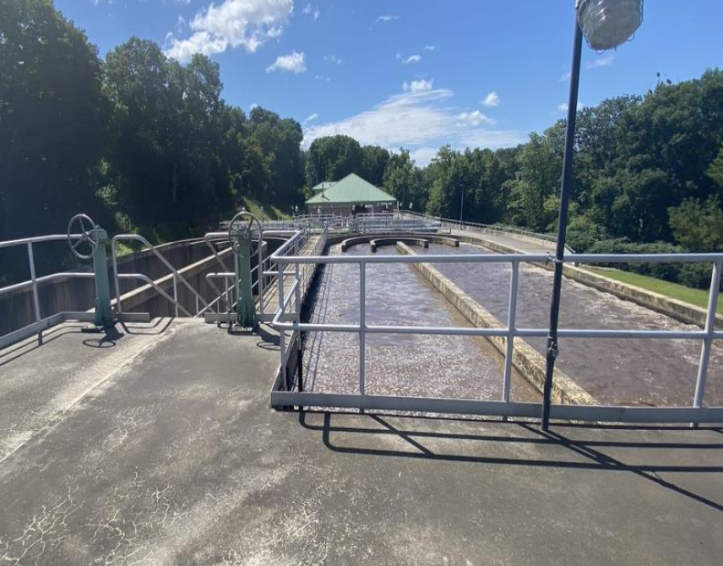 Oxidation ditch at Jewett City Wastewater Treatment Facility
