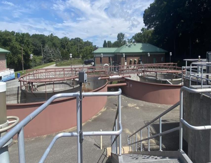 Storm tanks at Jewett City Wastewater Treatment Facility