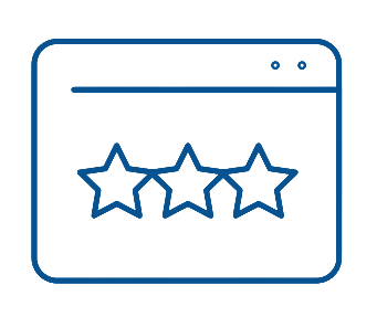 An icon of three stars